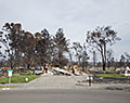 Coffey Park neighborhood. Tubbs Fire aftermath. Santa Rosa, California.