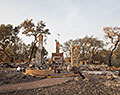 Foothill Ranch Rd., Tubbs Fire aftermath. Santa Rosa, California.