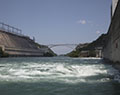 Hydroelectric turbine outflow. Niagara Power Project. New York Power Authority. Niagara Falls, NY