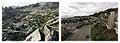 Hiller Dr. and Grand View Dr. looking North. Rephotography of the Oakland Firestorm after 28 years. Oakland California 1991/2019.
